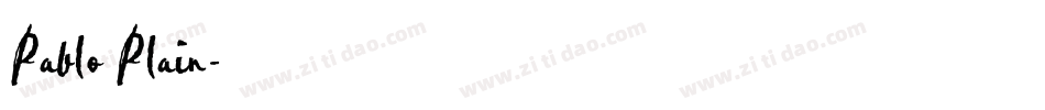 Pablo Plain字体转换